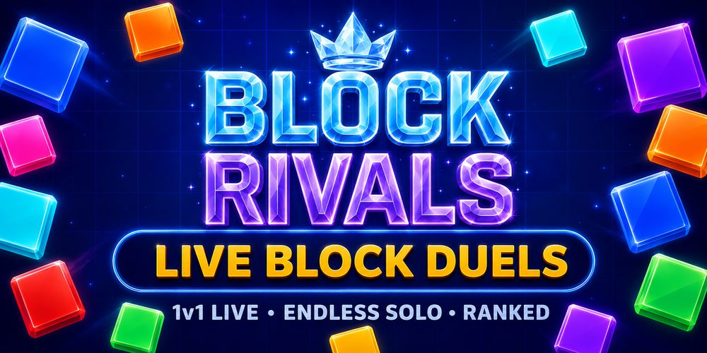 BlockRivals promo graphic — live duel and league screens
