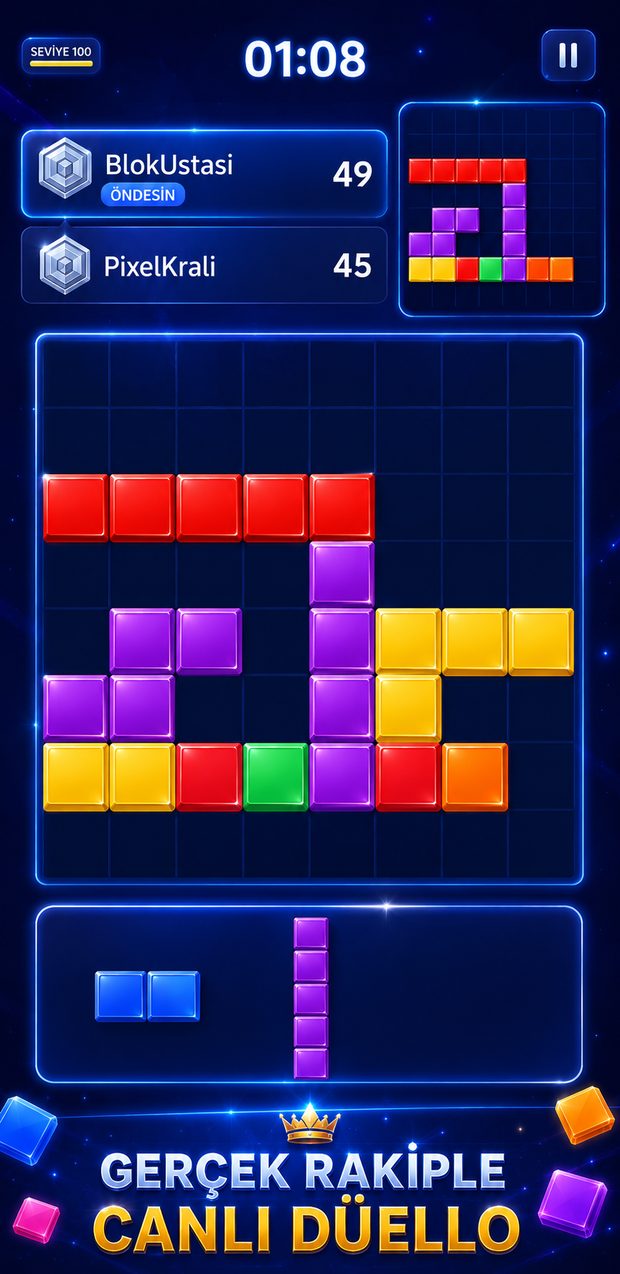 Canlı Rush Duel maçından ekran görüntüsü